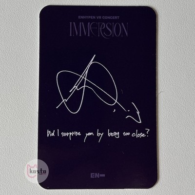 Enhypen NI-KI IMMERSION VR CONCERT megabox benefit poca PHOTOCARD