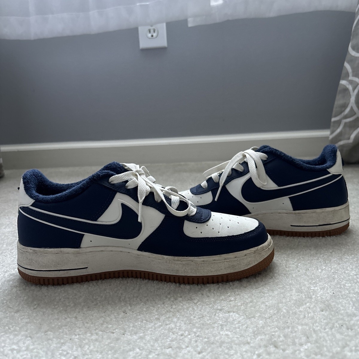 Size 7 - Nike Air Force 1 '07 LV8 College Pack - Midnight Navy | eBay