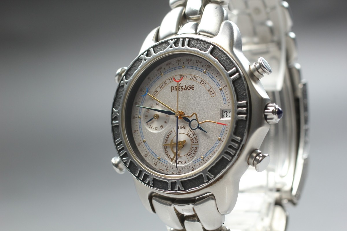 N MINT] Seiko Presage 6M13-7000 Dancing Hands Quartz Mens Vintage