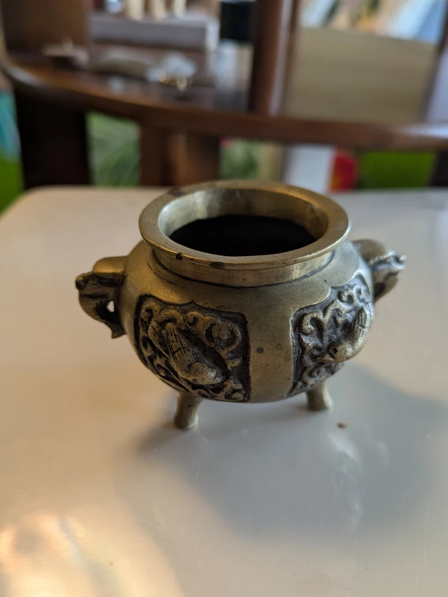 青铜龙印第安纳中国古董香炉| eBay