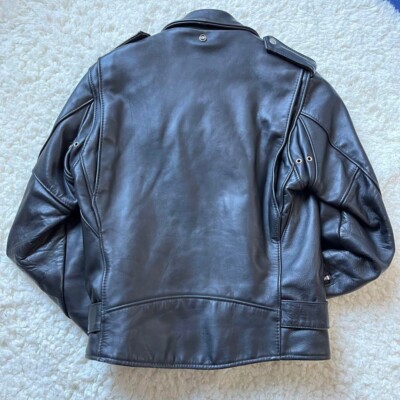 Schott Perfecto Double Leather Riders Jacket Size 34 Made in USA