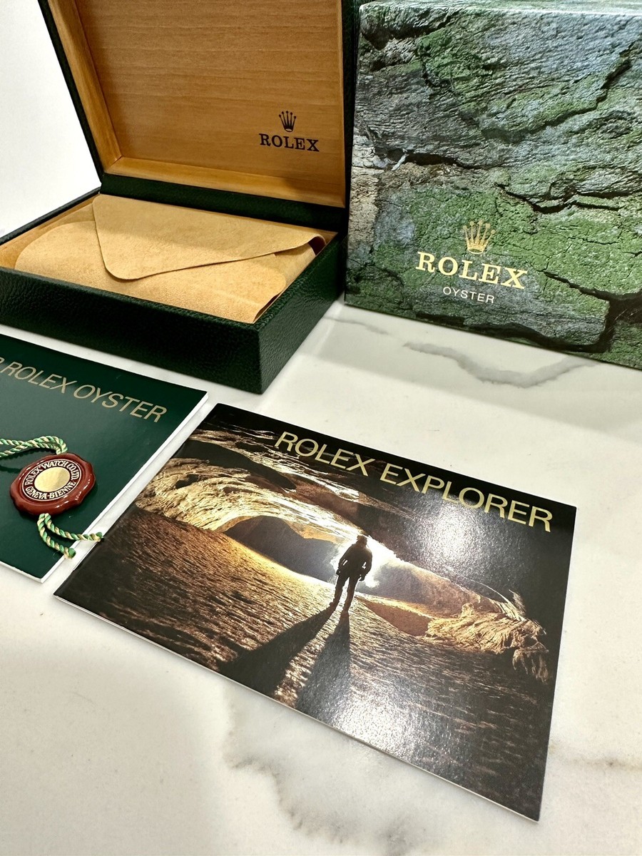 Authentic ROLEX Explorer ii Watch Box 16570 COMPLETE SET Booklets