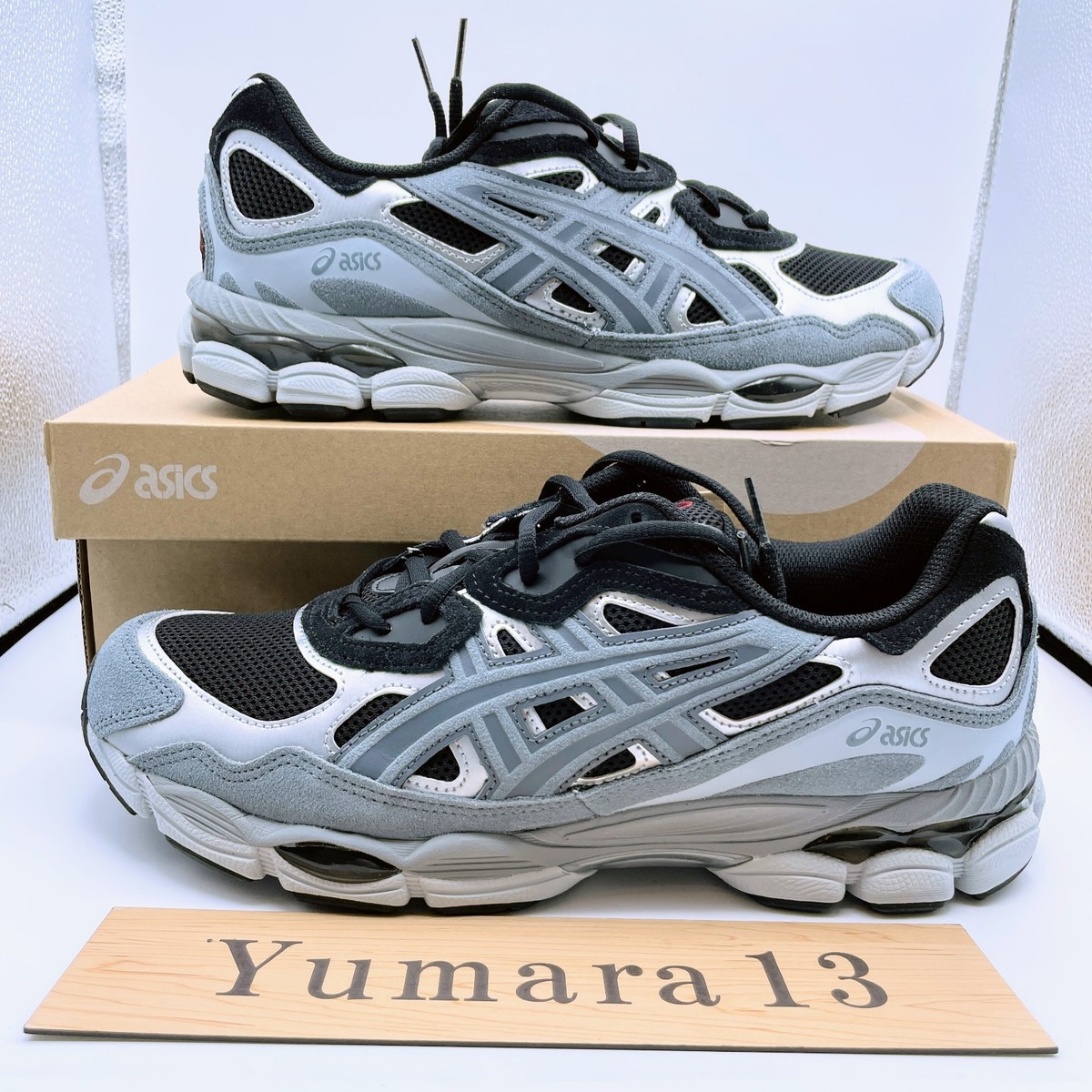 Asics Gel-NYC Black Fjord Grey 1203A383-003 Men's Size | eBay