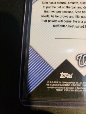 2018 Bowman Chrome Juan Soto Scouts' Top 100 ROOKIE RC 44