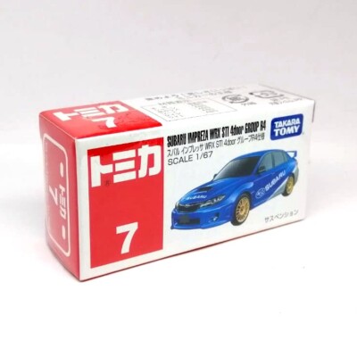 TOMICA 7 SUBARU IMPREZA WRX STI 4 DOOR GROUP R4 1/67 TOMY NEW