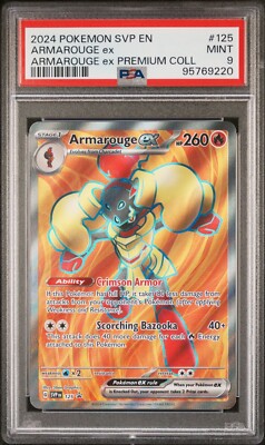 2024 Pokémon SVP EN Armarouge ex Premium Collection Card #125 PSA
