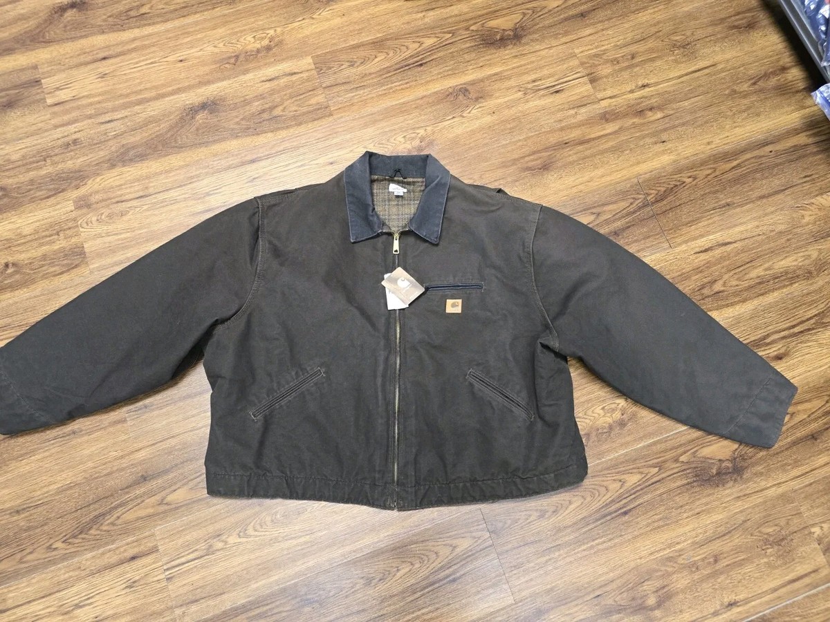 Carhartt J97 DKB Detroit Jacket Size 4XL Blanket Lined Canvas Work