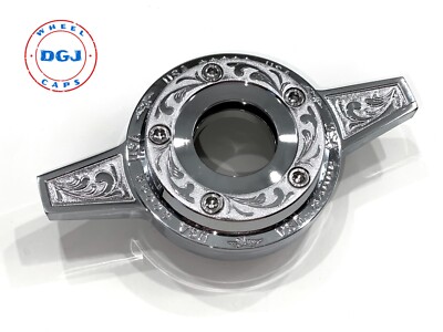 Engraved Zenith 2 Bar Locking Cut Chrome Lowrider Wire Wheel Knock