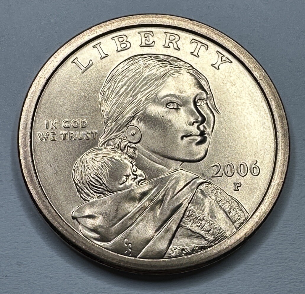 2006-P SACAGAWEA $1 DOLLAR COIN FROM US MINT SET WITH SATIN FINISH