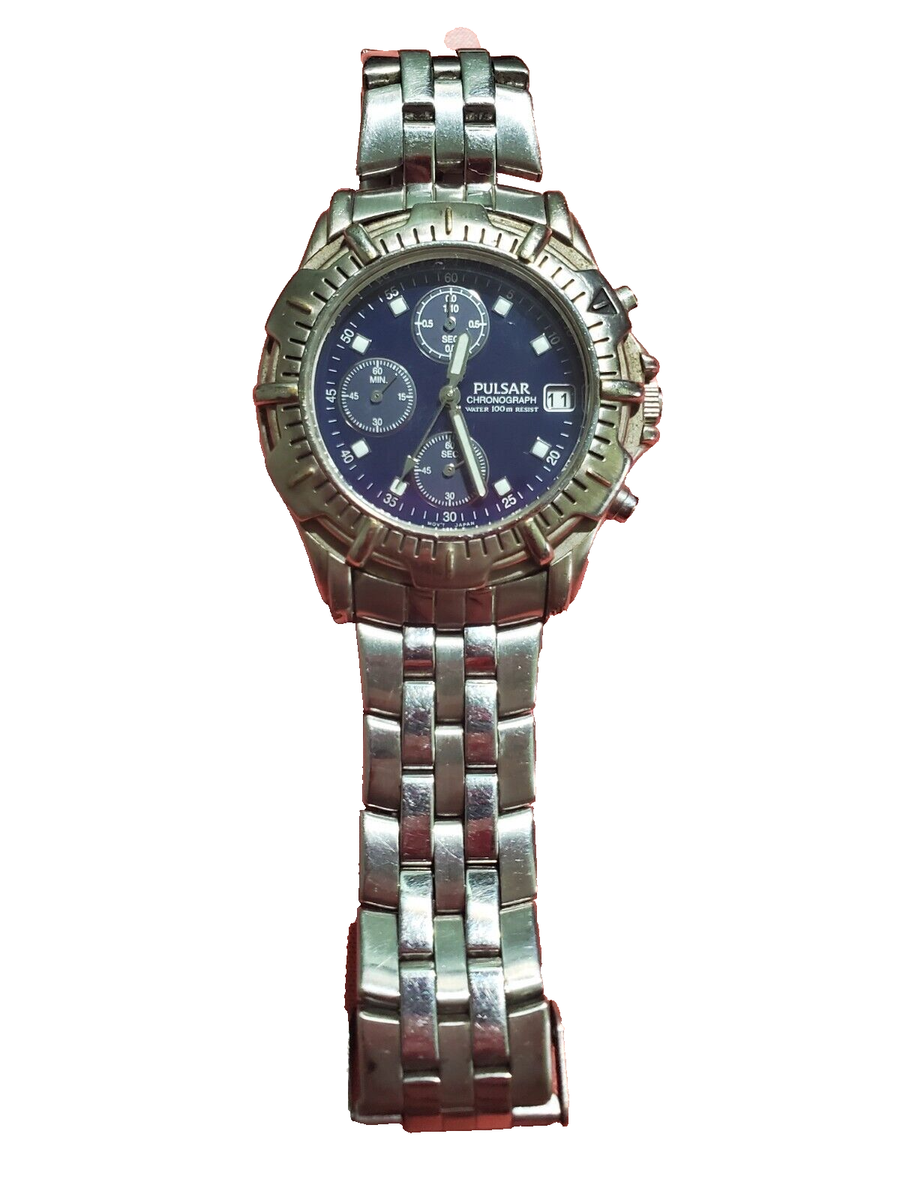PULSAR (by Seiko) MEN'S V657-X018 CHRONOGRAPH Watch | eBay