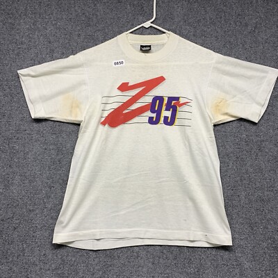 Vintage Z 95 T-Shirt Adult Size Medium White Short Sleeve Men's