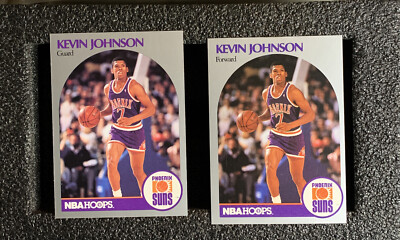1990-91 Hoops Error card #238 Kevin Johnson- guard & forward