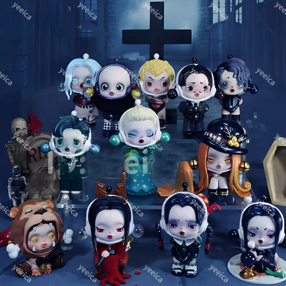 Skullpanda X The Addams Family Series Blind Box Deadpan Wednesday