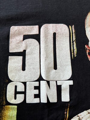 Vintage 2003 50 Cent Get Rich or Die Tryin' Rap Hip Hop Promo T