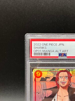 PSA 10 Shanks OP01-120 SEC Comic Parallel Manga Alt Art ONE PIECE