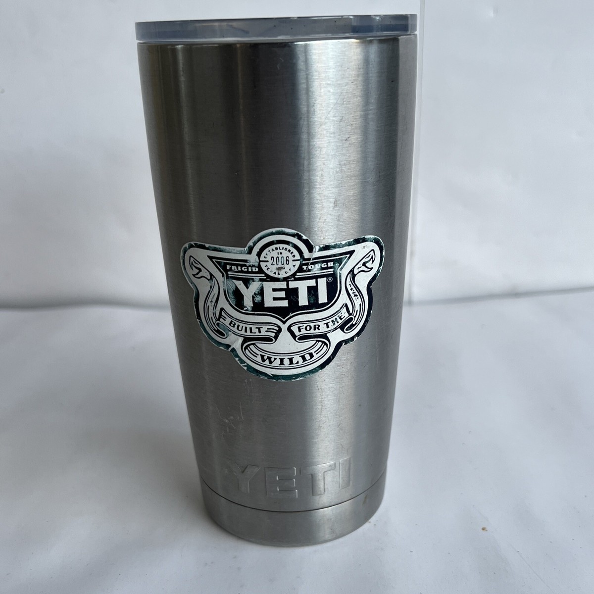 Yeti Stainless Steel Tumbler 16oz Built For The Wild 2006 Logo | eBay