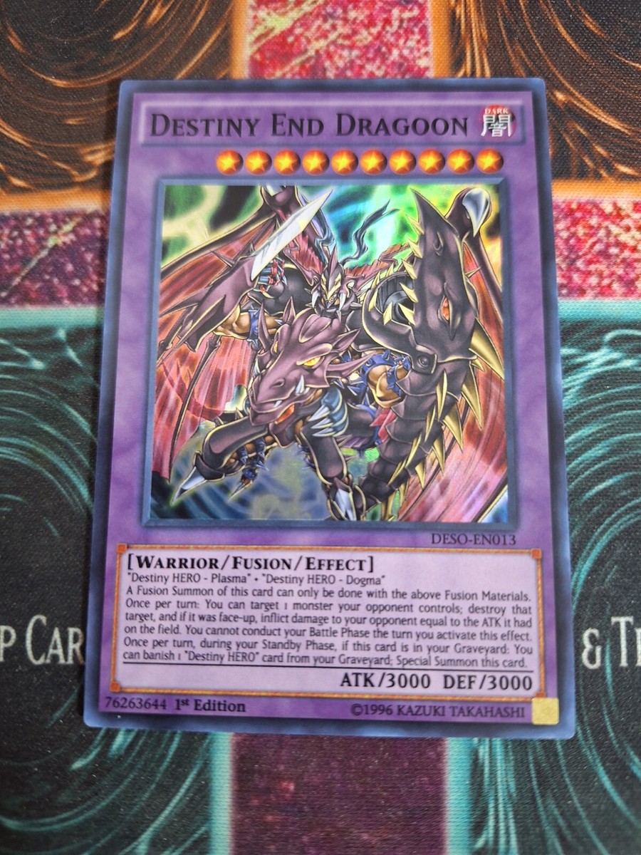 Yu-Gi-Oh! Destiny End Dragoon DESO-EN013 Super Rare 1st Edition