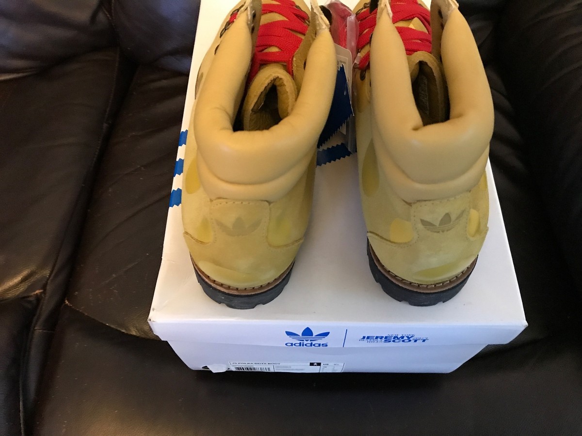 RARE Jeremy Scott Adidas Polka Dot Hiking Boots Originals by