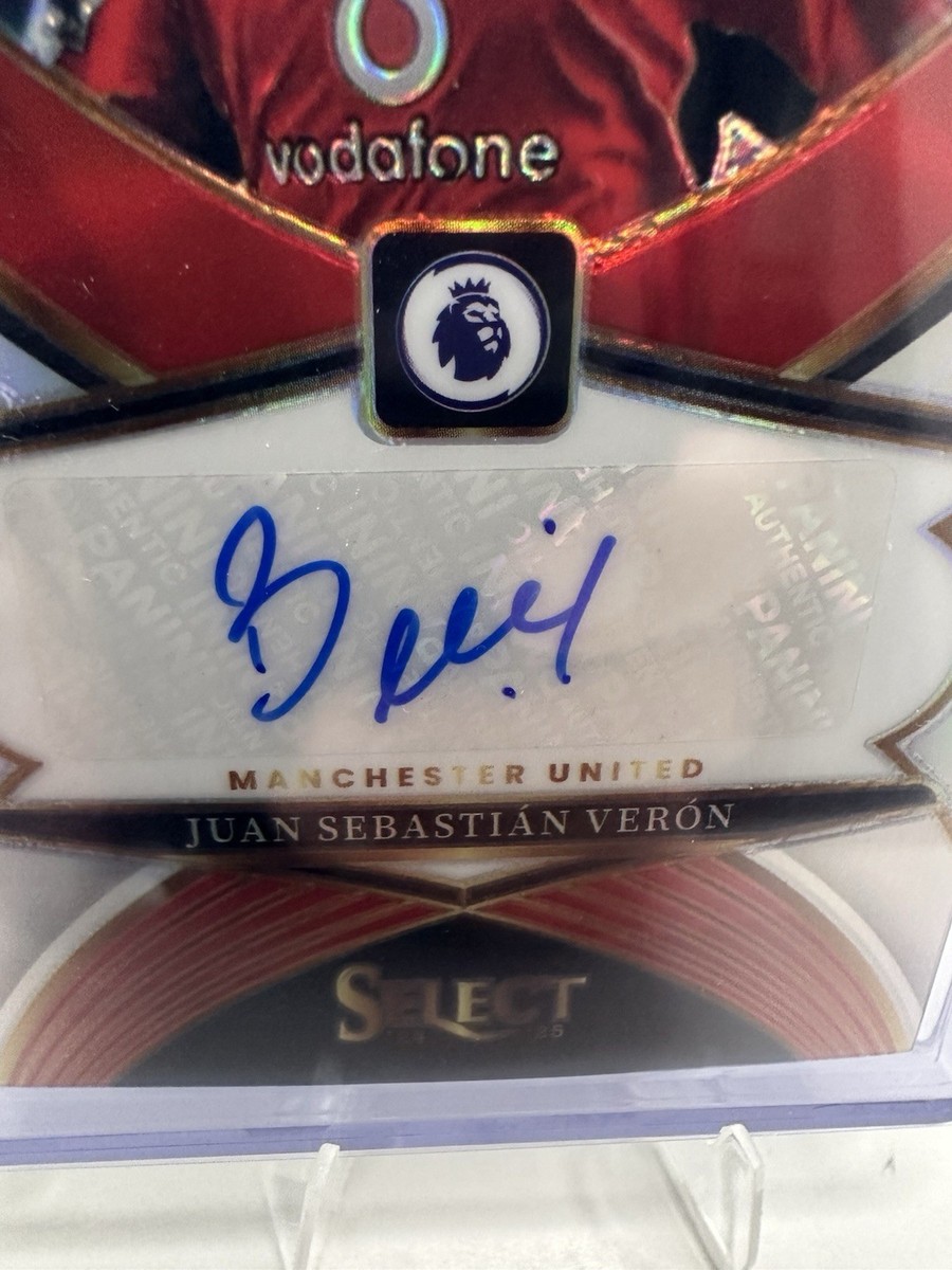 2024-25 Panini Select EPL Juan Sebastian Veron Auto Silver Prizm