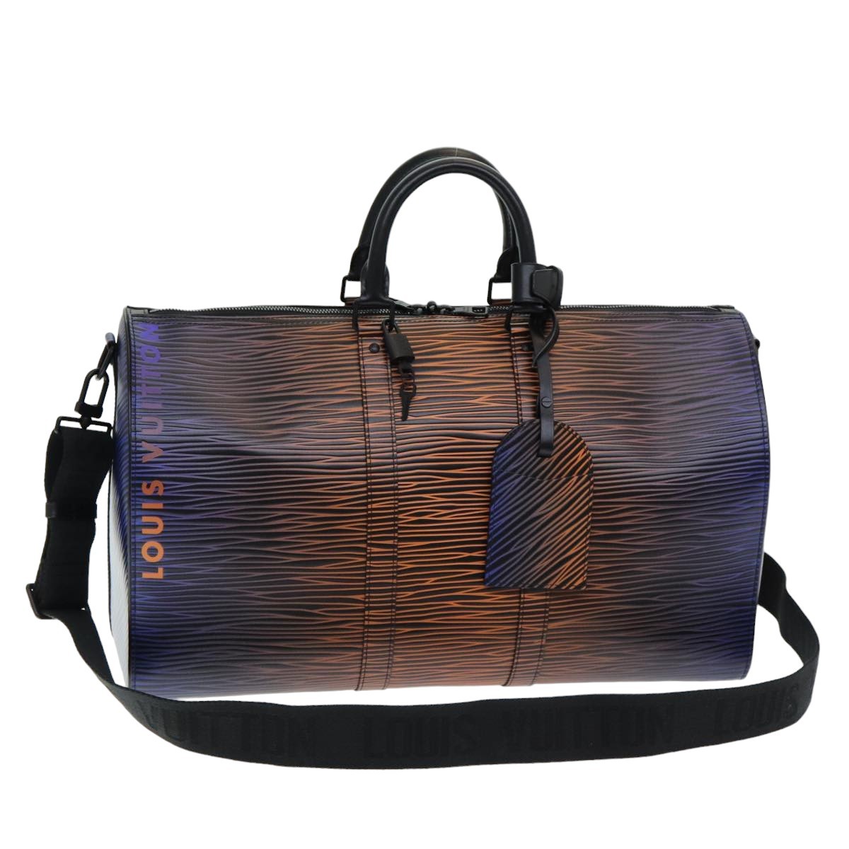 LOUIS VUITTON Epi XL Keepall Bandouliere 50 Boston Bag Black