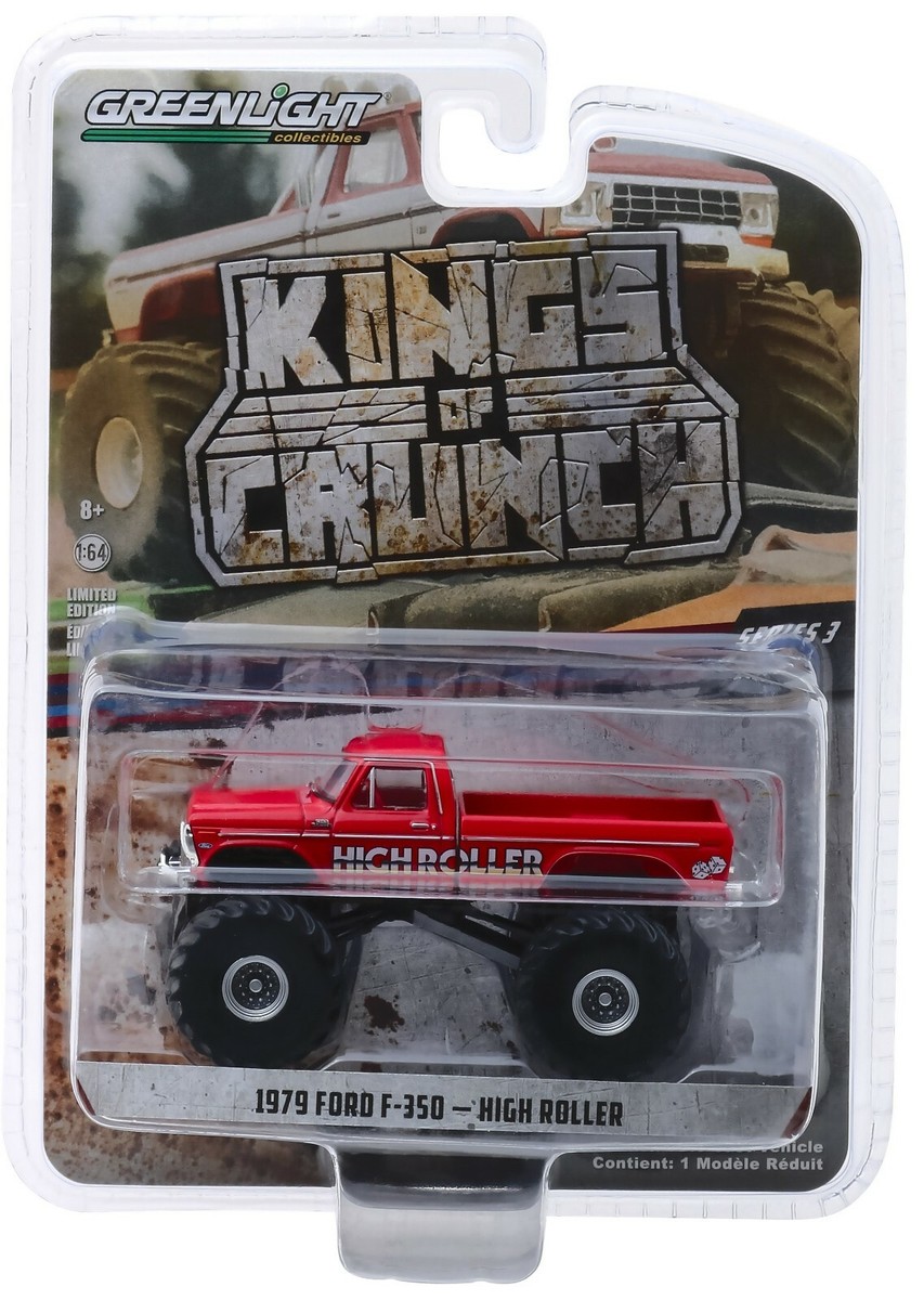 1:64 GreenLight KINGS OF CRUNCH 3 1979 Ford F-350 HIGH ROLLER