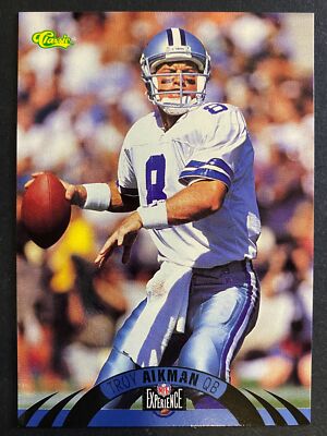 Troy Aikman 1996 Classic NFL Experience Football Card Dallas