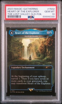 PSA10 MTG Heart of the Explorer the Lost Valley Secret Lair Foil