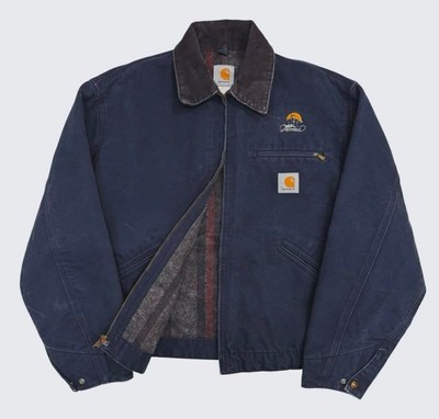 90s Carhartt Detroit Jacket Navy Size L Vintage Japan | eBay