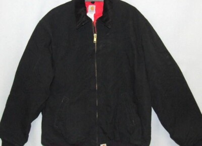 Vintage Carhartt Jacket Flannel Lined Santa Fe Jacket J13BLK 5xl