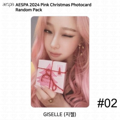 Aespa 2024 Pink Christmas Photocard Random Pack Karina Winter