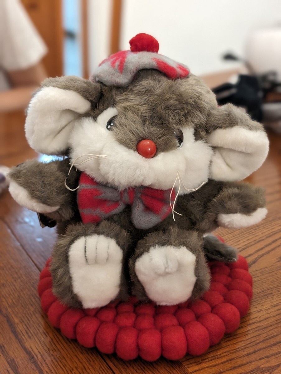 Vintage Target Dayton Hudson Christmas Mouse Lil' Tweaks Squeaky