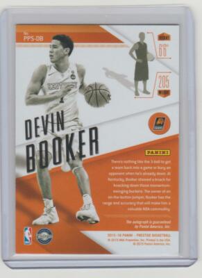 DEVIN BOOKER 15-16 Prestige Prestigious Premieres Signatures