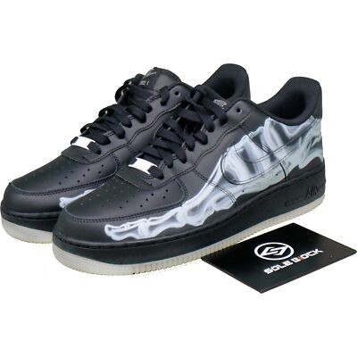 Nike Air Force 1 '07 QS Black Skeleton 2019 - BQ7541-001 | eBay