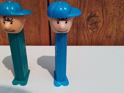 Vintage Pez Charlie Brown Blue Baseball Cap Hat Candy Dispensers