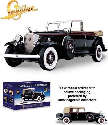 Eliot Ness Cadillac V-16 Diecast Model Car in 1:24 Scale by
