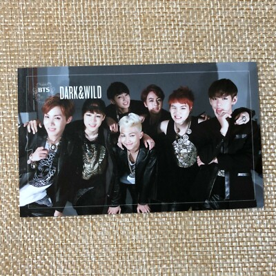 BTS Group [ Dark & Wild Official Photocard ] 1st Studio Album