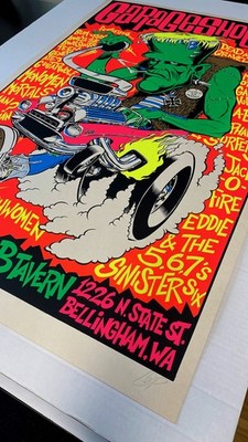 COOP - GARAGESHOCK 93 - ROCK ART POSTER | eBay