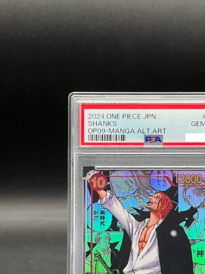 PSA 10 Shanks OP09-004 Manga Alt Art Emperors in the New World