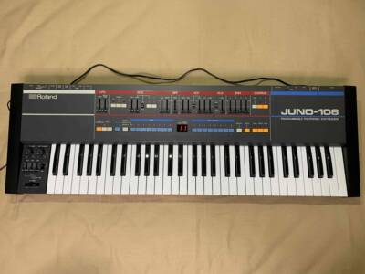 Roland JUNO-106 Keyboard Synthesizer Black Analog Late Edition