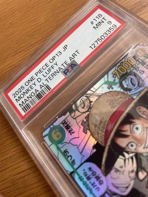 PSA9 2025 ONE PIECE OP 13 JP MONKEY D. LUFFY MANGA ALTERNATE ART