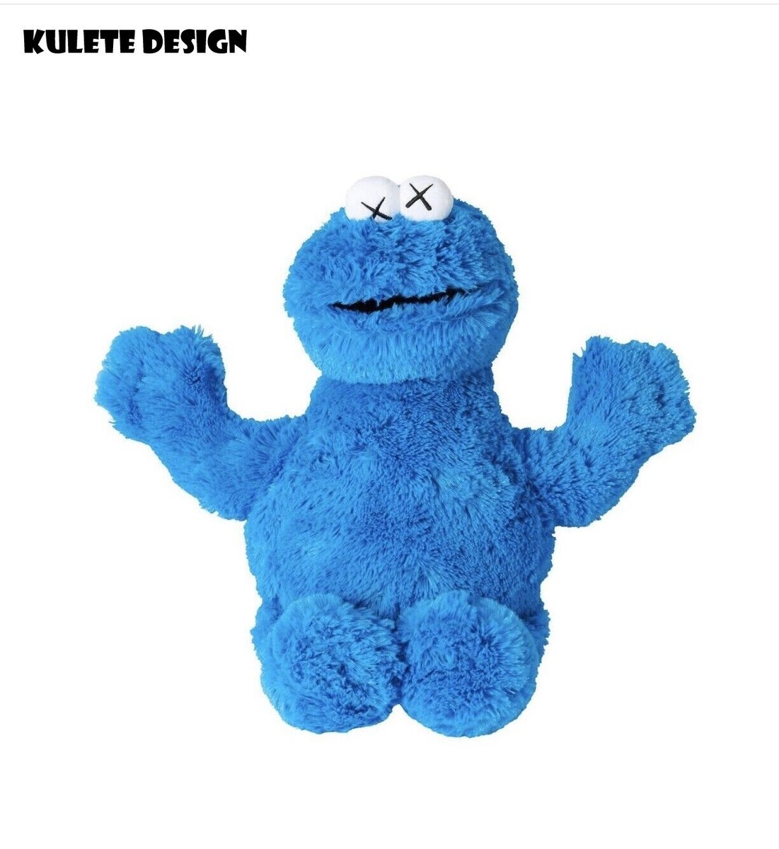Authentic Kaws x Sesame Street Uniqlo Plush Cookie Monster (from