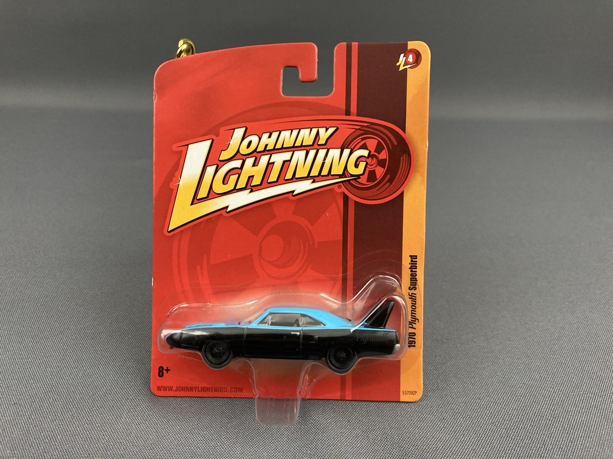 RARE Johnny Lightning 1970 Plymouth Superbird Black w/Blue NIB | eBay