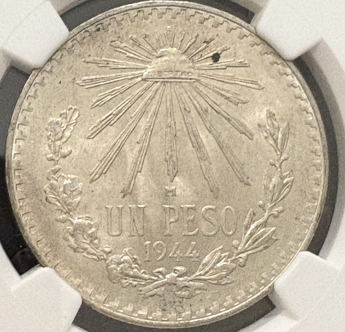 1944M Mexico Silver Un Peso - NGC MS 64 | eBay
