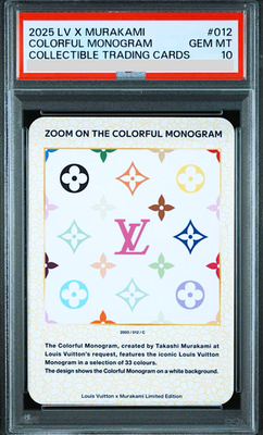 PSA 10 Louis Vuitton Takashi Murakami Colorful Monogram Trading