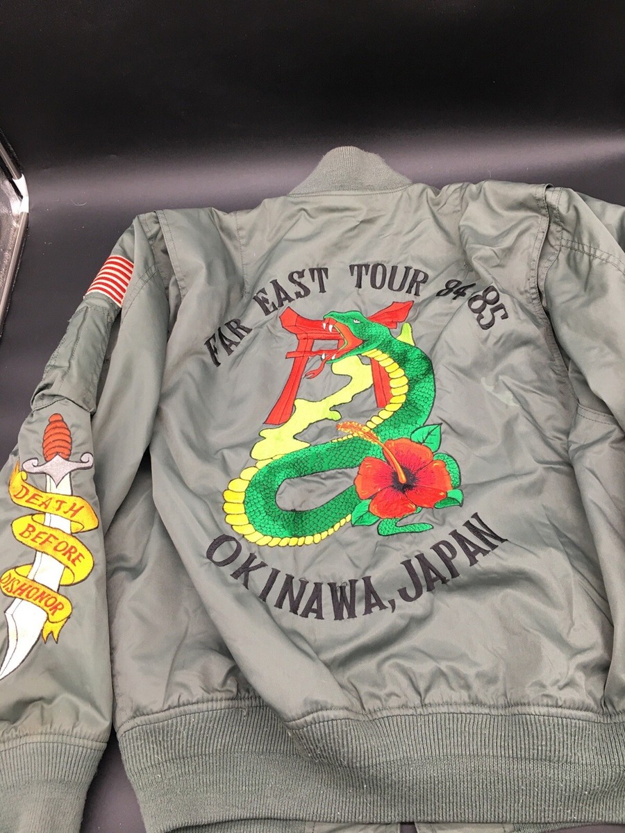 VINTAGE FAR EAST TOUR EMBROIDERED US MARINES OKINAWA JAPAN