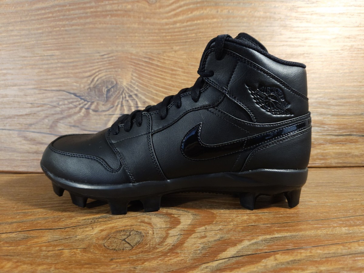 Air Jordan 1 Retro MCS Triple Black Blackout Baseball Shoes AV5354