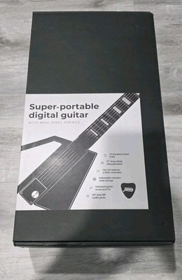 Jammy JG-001 Midi 6 String Electric Travel Guitar - Black for sale