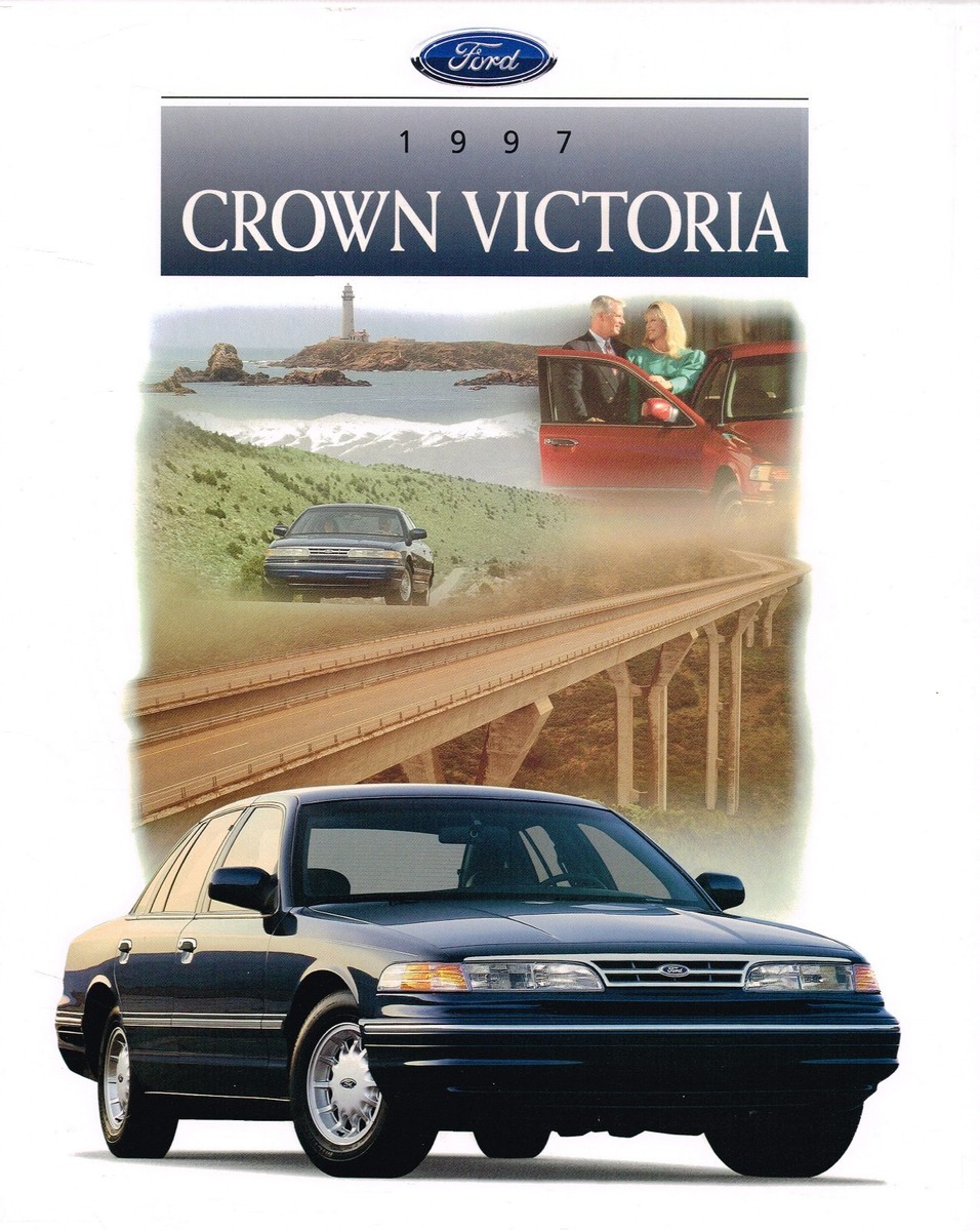 1997 Ford CROWN VICTORIA Brochure / Catalog with Color Chart: LX
