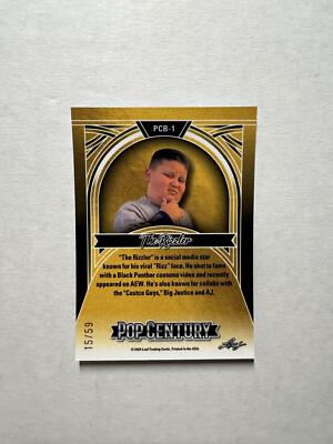 2024 Leaf Pop Century Metal The Rizzler PCB-1 Blue Scope Rookie