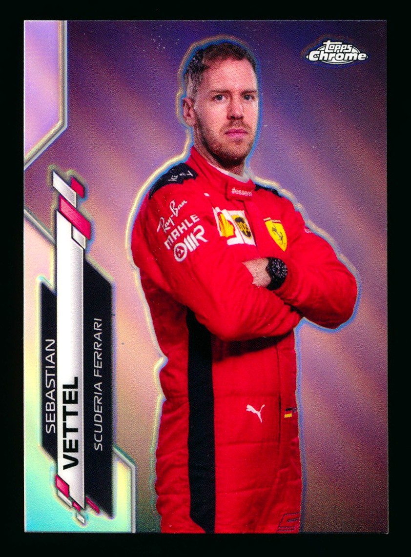 2020 TOPPS CHROME F1 FORMULA ONE #3 SEBASTIAN VETTEL RC REFRACTOR